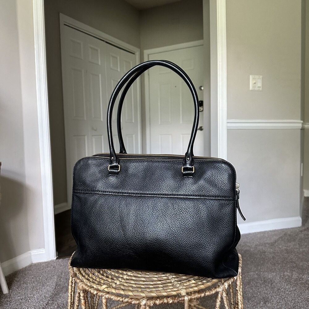 Kate Spade Black Pebbled Leather Tote Bag - Picture 4 of 16